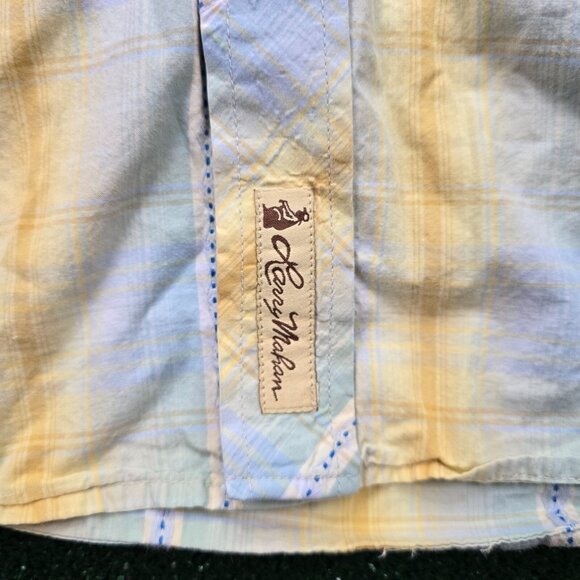 Larry Mahan Shirt Mens XL Plaid Button Up Pearl Snap Western Cowboy Rodeo Ranch - Picture 4 of 11
